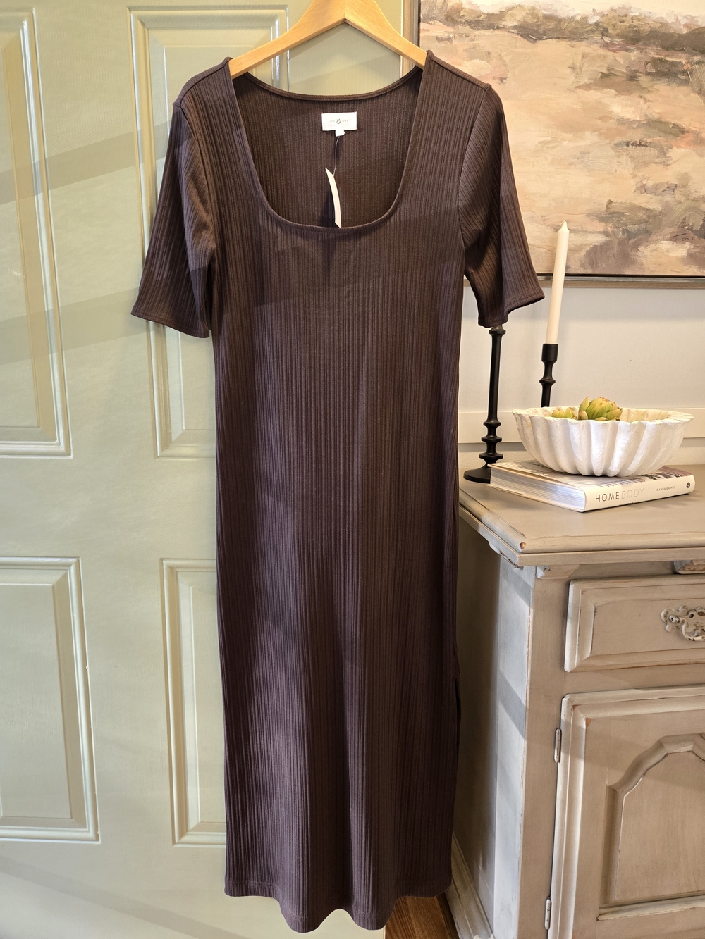 LOFT | Lou & Grey Ribbed Maxi Dress XL